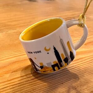 Starbucks Been There Series mug ornament: New York